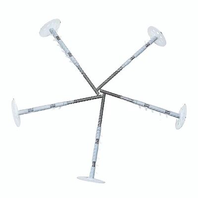 Integrated Board Plastic Wall Insulation Anchors Nails Insulated Fasteners For Construction