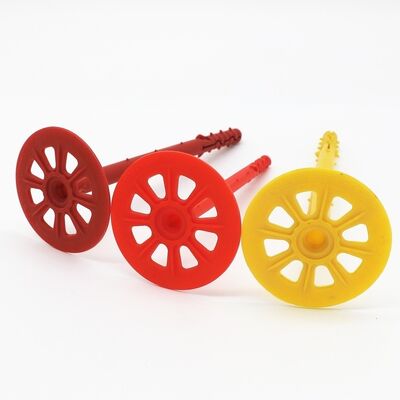 Professional Plastic PP Wall Plug Rigid Insulation Fasteners Galvanized  Custom  Plain Surface Treatment