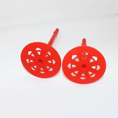 ISO9001 Rigid Insulation Fasteners For Nail Gun Concrete Green Wall Plugs