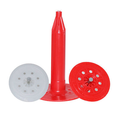 Custom Plastic Insulation Anchors Drywall Dowel Board Anchors HDPE Fluted Shank Type