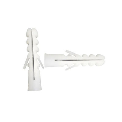 Polypropylene Plastic Expansion Plug Various Sizes Cylindrical Plastic Expansion Bolt