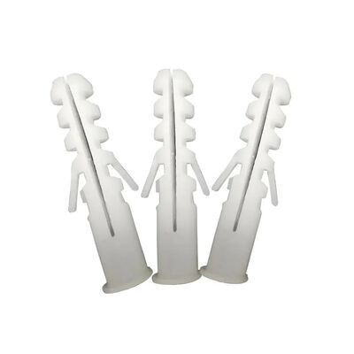 Polypropylene Plastic Expansion Plug Various Sizes Cylindrical Plastic Expansion Bolt