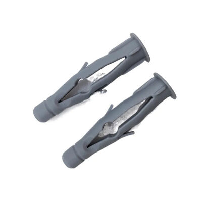 INCH Measurement System Polyethylene Ribbed Plastic Anchor White Or Grey For Optimal Performance