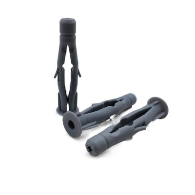 INCH Measurement System Polyethylene Ribbed Plastic Anchor White Or Grey For Optimal Performance