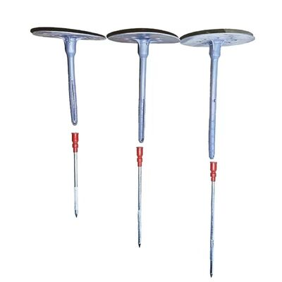 Red Cap 80MM Fixed Disc Hammered Concrete Plastic Insulation Anchors 1.12KN Capacity