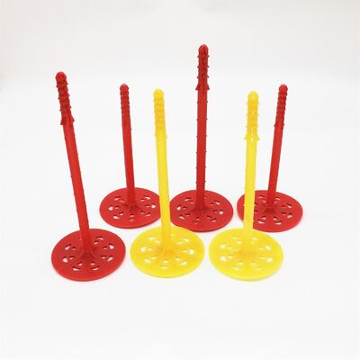 ISO9001 Rigid Insulation Fasteners For Nail Gun Concrete Green Wall Plugs