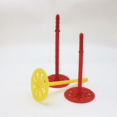 ISO9001 Rigid Insulation Fasteners For Nail Gun Concrete Green Wall Plugs