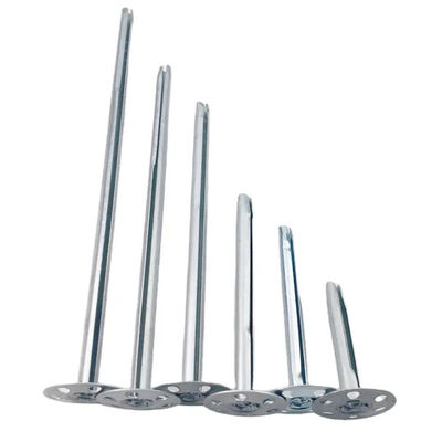 Cylindrical Coarse Thread Metal Insulation Anchors Strength Insulation Nail  Construction Kit