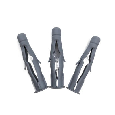 Strong Ribbed Drywall Anchors For Securing Insulation Materials To Concrete Bright Finish